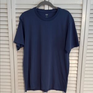 Men's Blue Uniqlo Supima Cotton T-Shirt